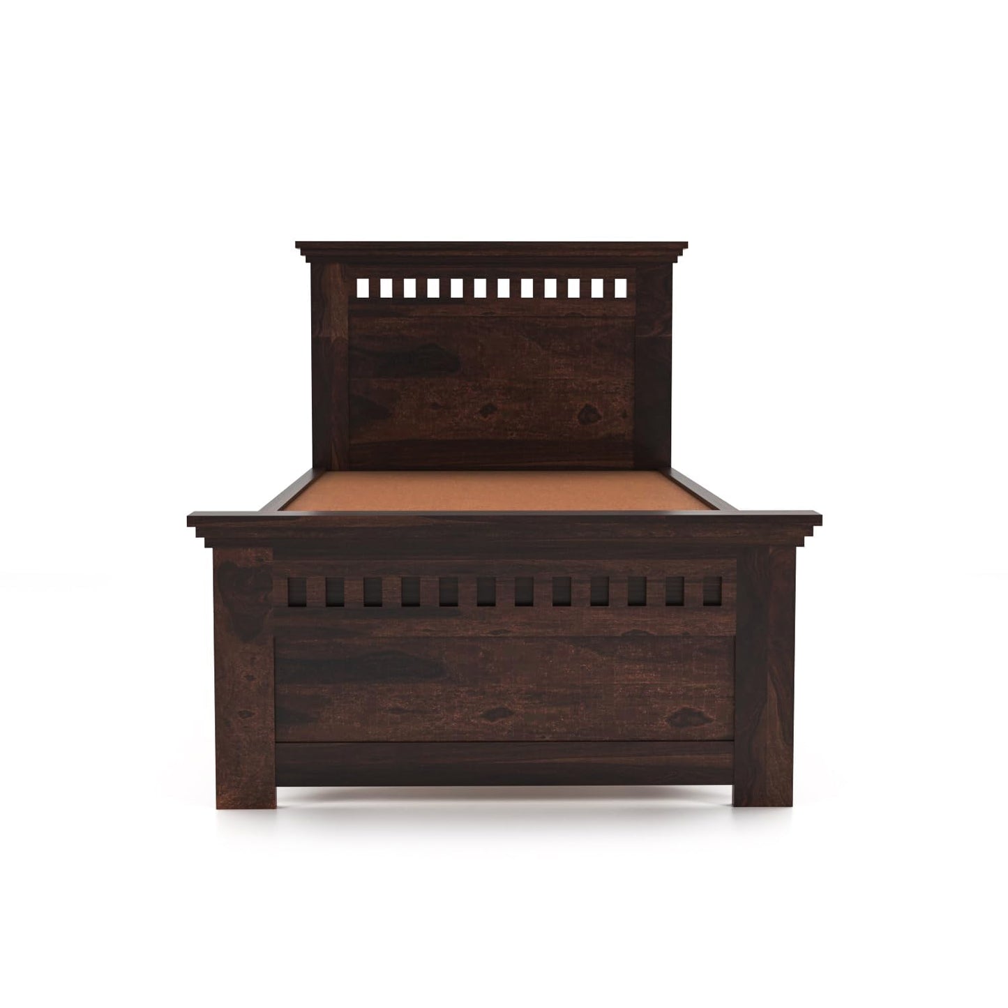 Rukmaajeee Solid Sheesham Wood Single Bed with Box Storage | Wooden