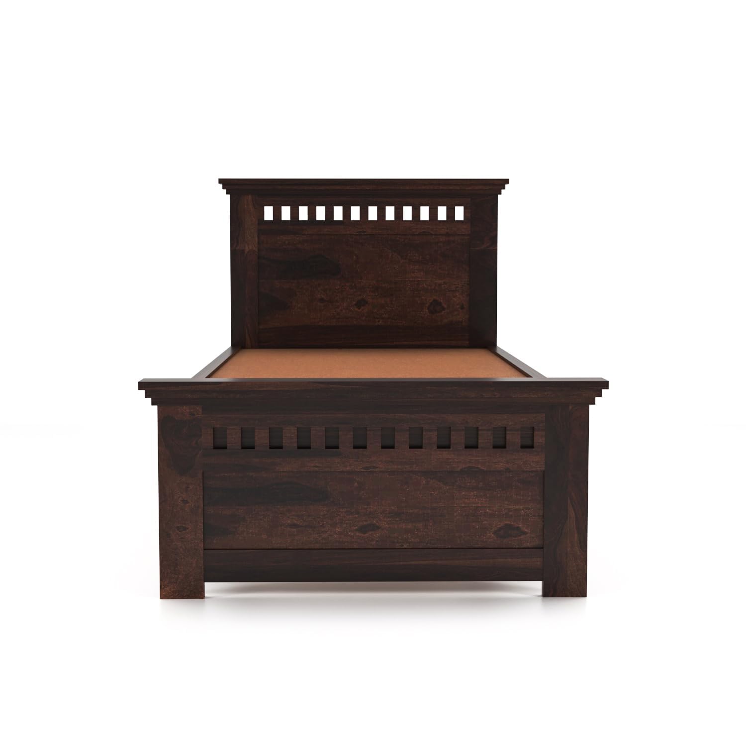 Rukmaajeee Solid Sheesham Wood Single Bed with Box Storage | Wooden