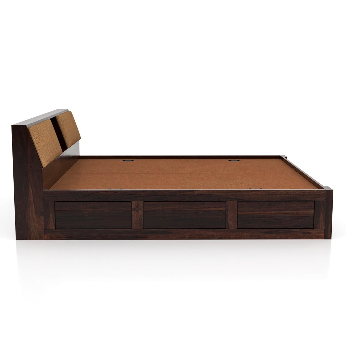 Rukmaajeee Solid Sheesham Wood King Size Bed with Box Storage | Wooden