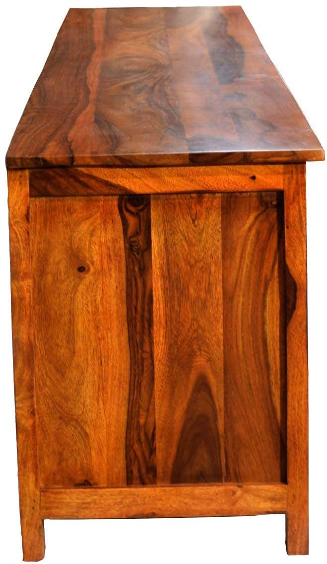 Rukmaajee Furniture Sheesham Wood Multipurpose Entertainment TV Unit