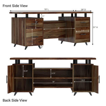 Rukmaajeee Solid Sheesham Wood Study Table | Laptop, Computer &
