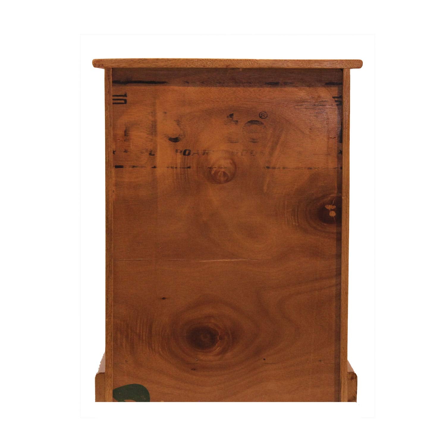Rukmaajee Furniture Slaughter Style Bed Side Table with Solid Wood