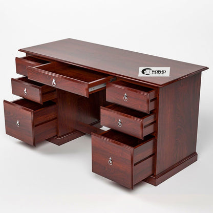 Rukmaajee Furniture Solid Sheesham Wooden Study Table & Desk with