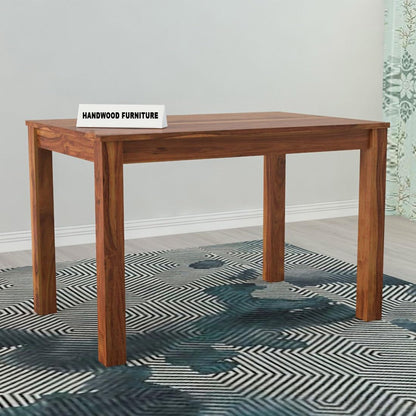 Rukmaajeee Sheesham Wood 4-Seater Dining Table | Multi-Purpose Solid