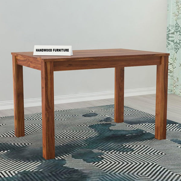 Rukmaajeee Sheesham Wood 4-Seater Dining Table | Multi-Purpose Solid