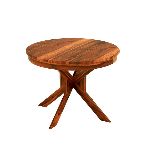 Rukmaajeee Solid Sheesham Wood Round Dining Table | 4 Seater Dining