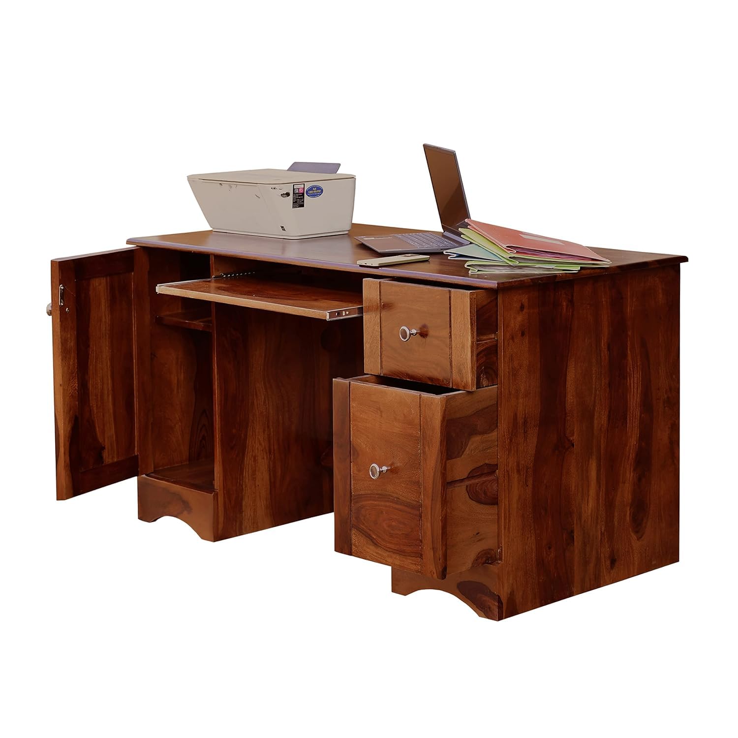 Rukmaajeee Solid Sheesham Wood Study Table | Laptop, Computer &