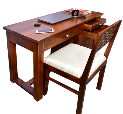 Rukmaajee Solid Sheesham Wood Study Table | Laptop, Computer & Writing