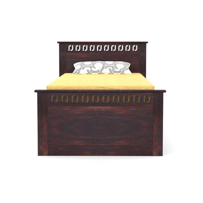 Rukmaajee Solid Sheesham Wood Box Storage Bed for Your Home Sheesham