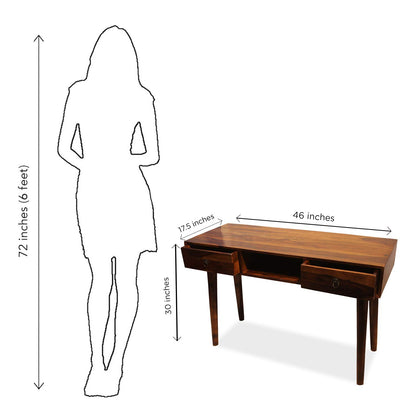 Rukmaajee Furniture Two Drawer & One Box Robotic Study Table in