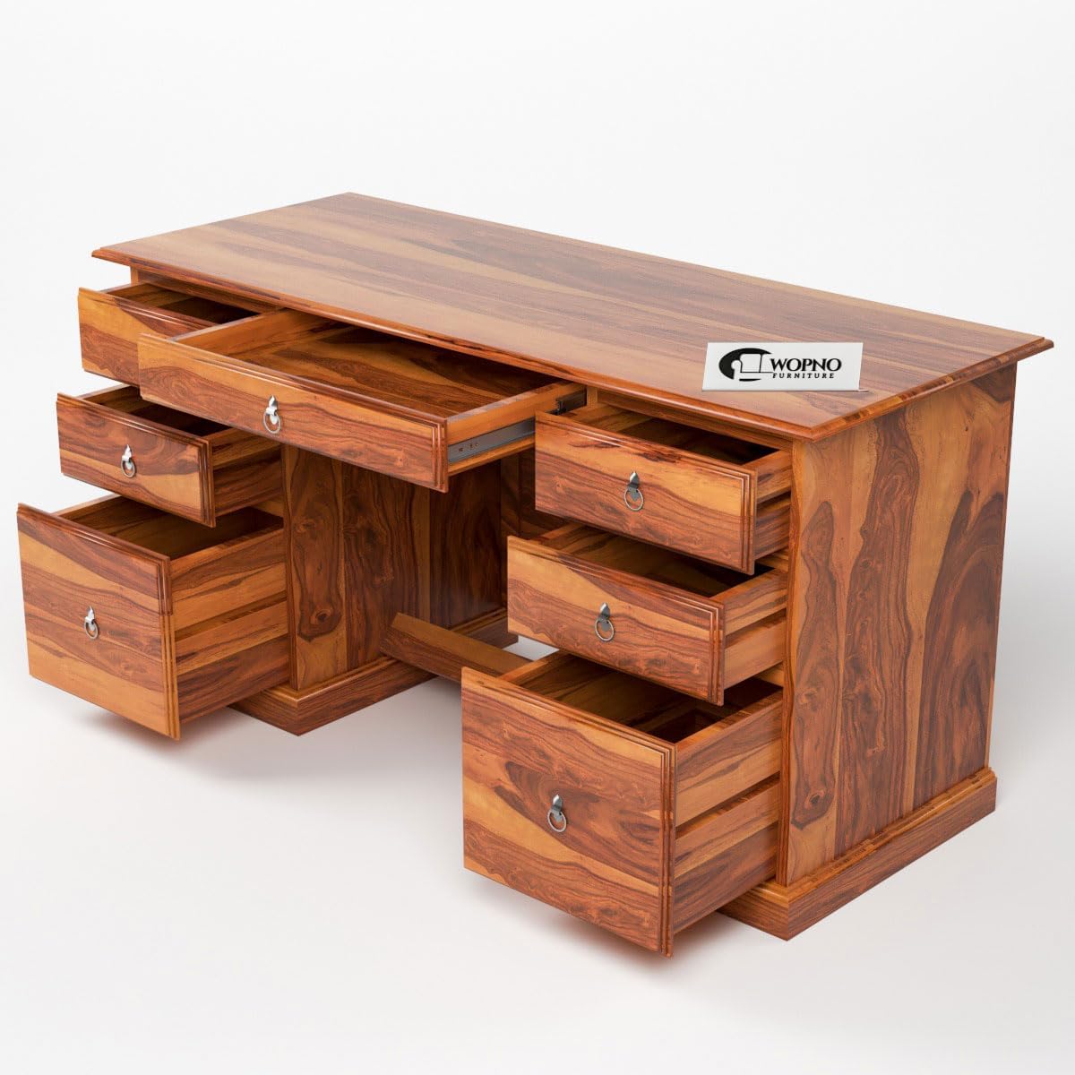 Rukmaajee Furniture Solid Sheesham Wooden Study Table & Desk with