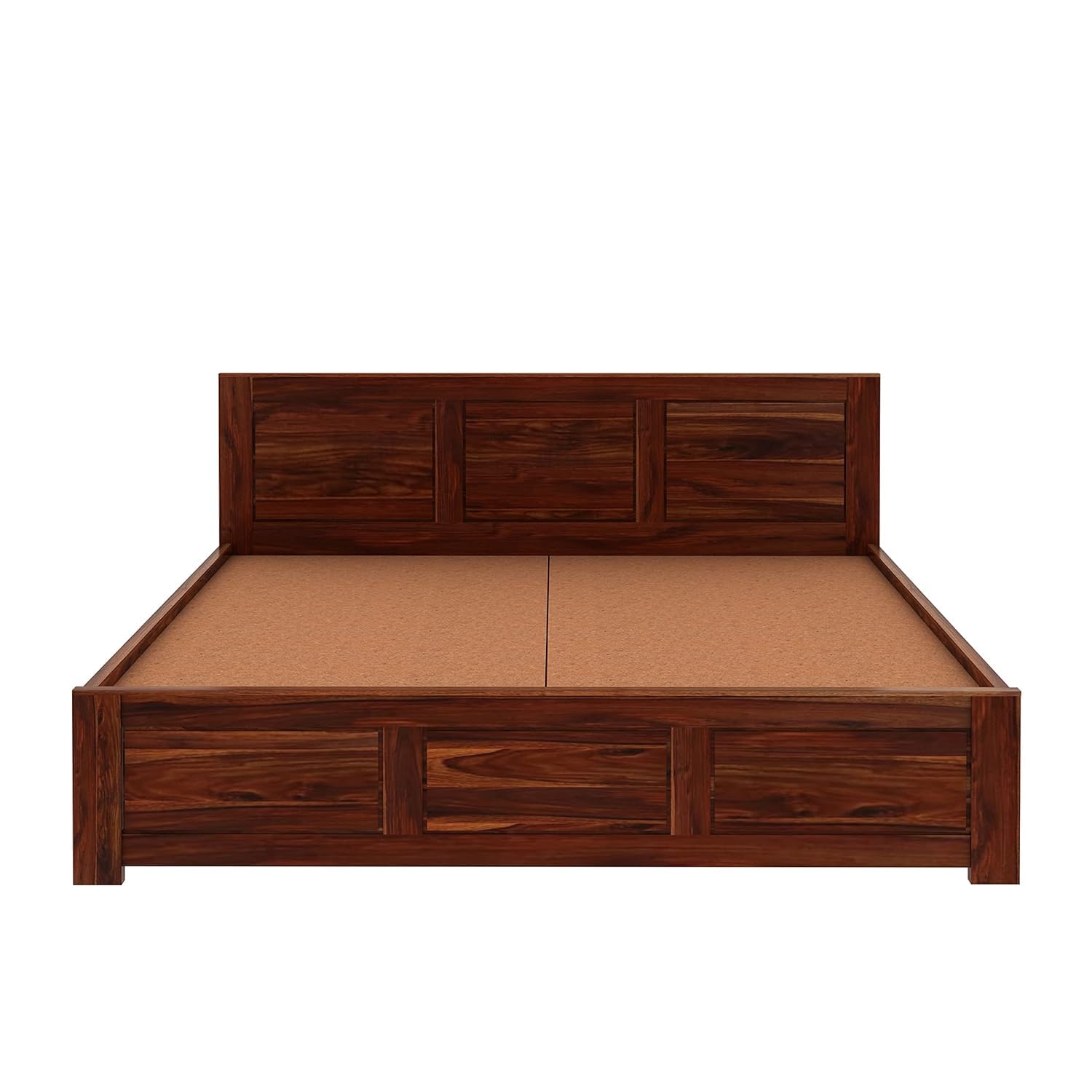 Rukmaajee Solid Wood Queen Size Bed for Bedroom | Wooden Furniture