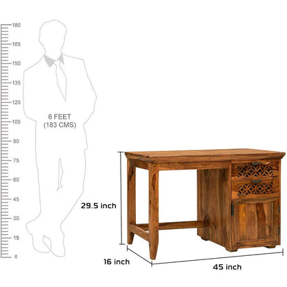 Rukmaajeee Sheesham Wood Study Table with Chair | Laptop & Computer