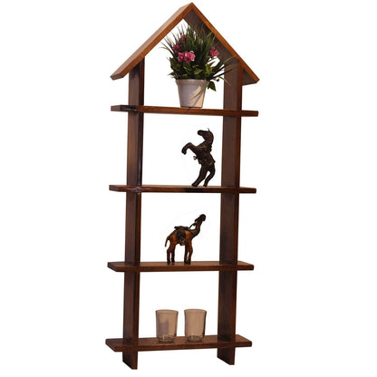 Rukmaajee Furniture Wooden Book Shelf for Wall | Wall Mounted