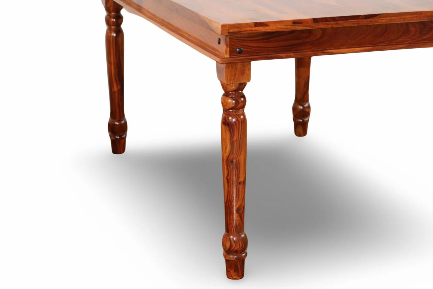 Rukmaajeee Wooden 4-Seater Dining Table | Solid Sheesham Wood Table
