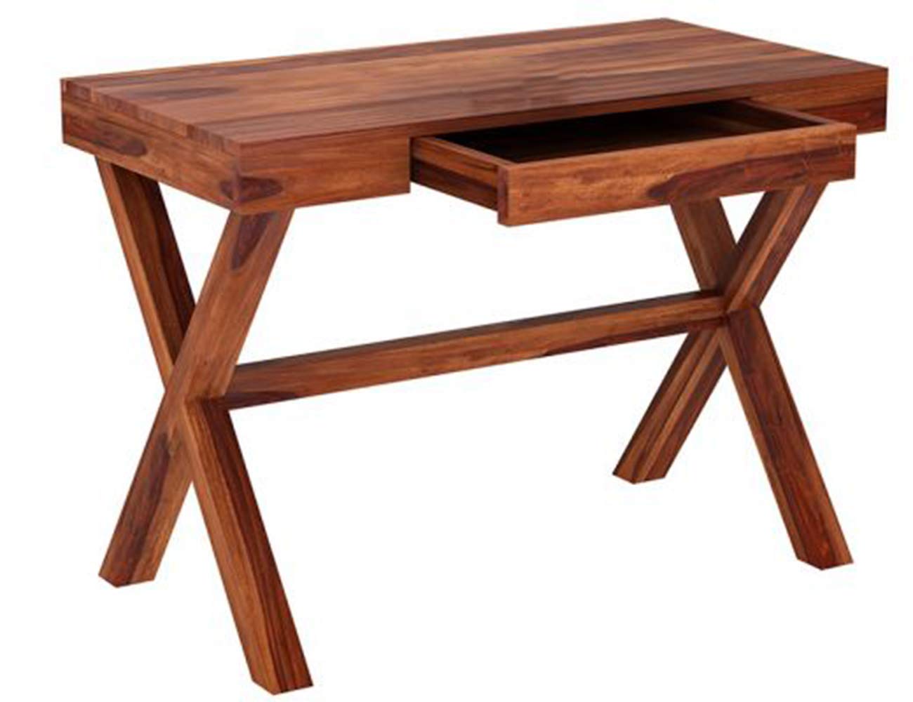 Rukmaajeee Solid Sheesham Wood Study Table | Wooden Laptop Desk &