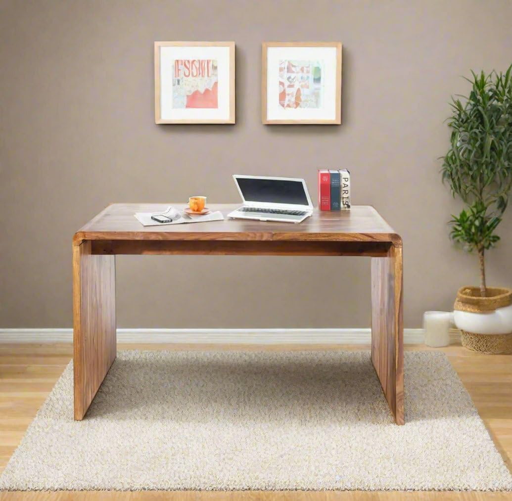 Rukmaajeee Solid Sheesham Wood Office Table | Multipurpose Work from