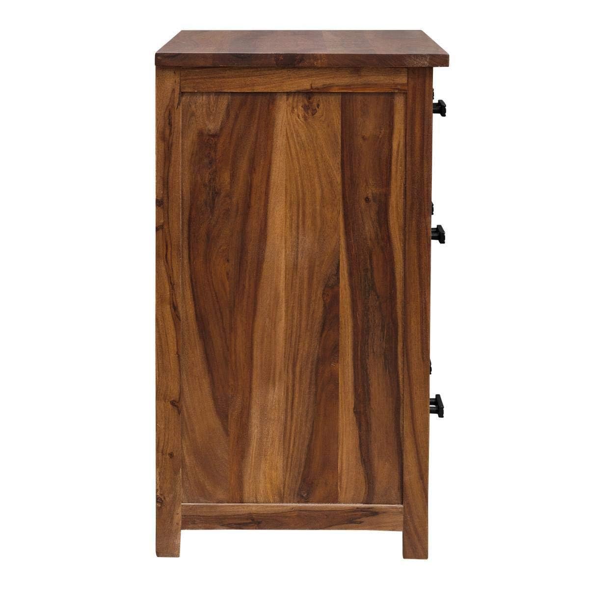 Rukmaajee Furniture Solid Sheesham Wood Chest of Drawers for Bedroom