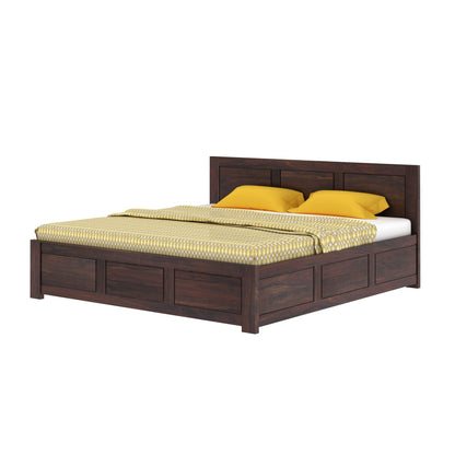 Rukmaajeee Solid Sheesham Wood Bed | Wooden Double Cot Palang for