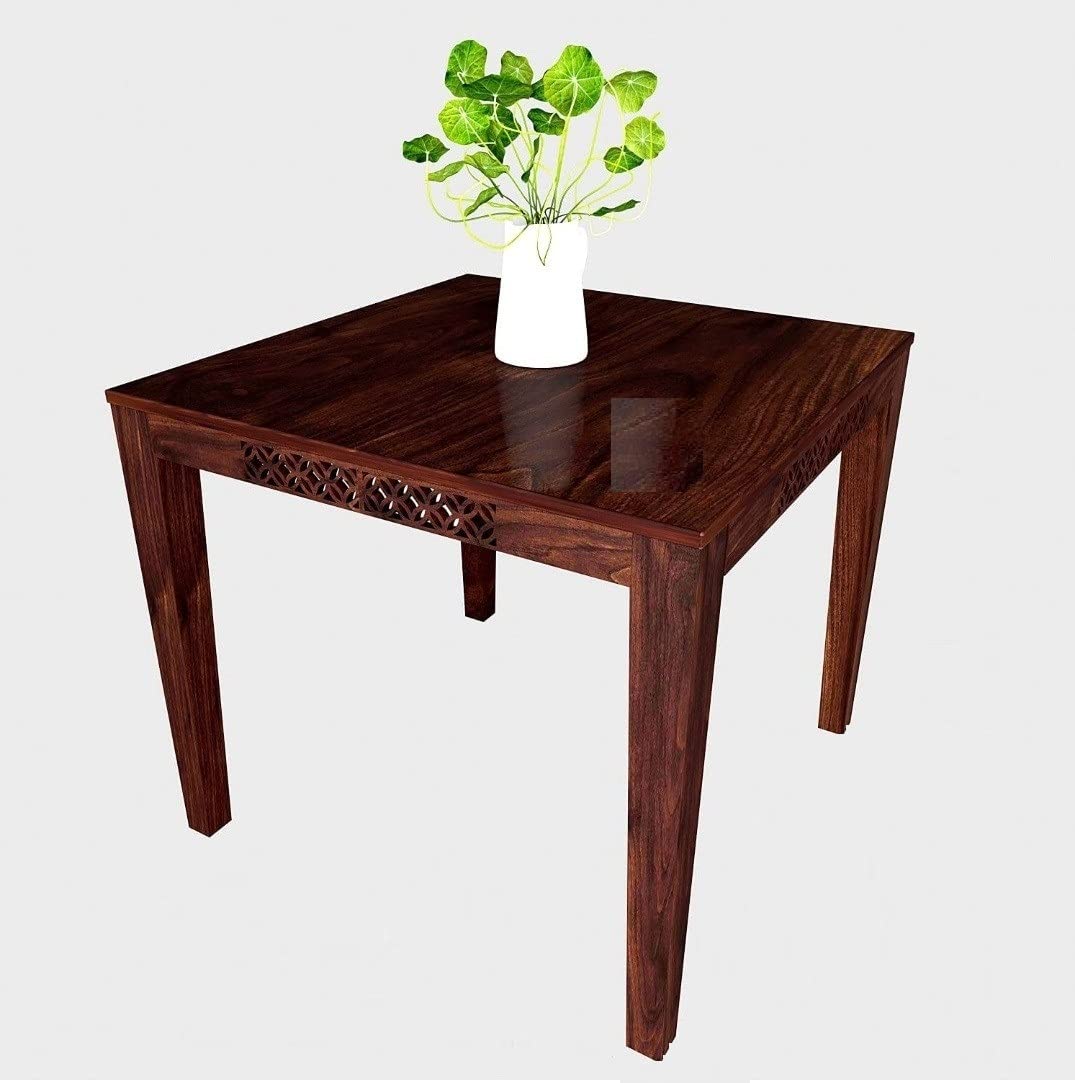 Rukmaajeee Sheesham Wood 4-Seater Solid Wood Dining Table for Home,