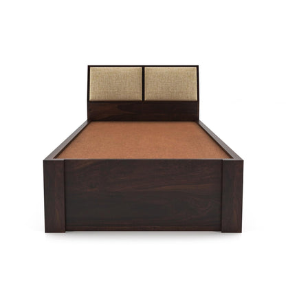Rukmaajeee Solid Sheesham Wood Single Bed with 2 Drawers | Wooden Bed