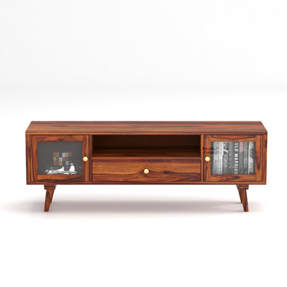 Rukmaajee Sheesham Wood TV Unit for Living Room | TV Table Wooden