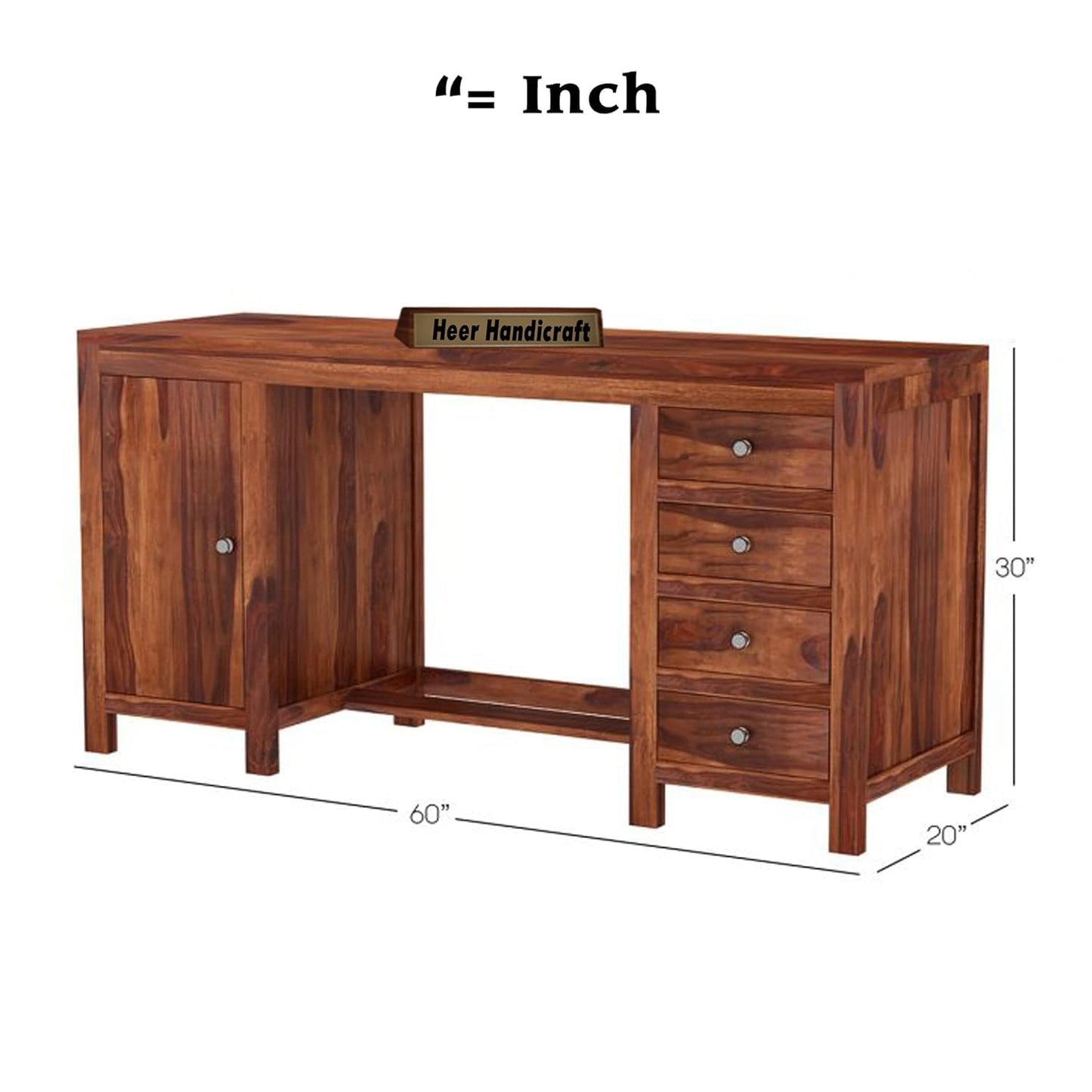 Rukmaajeee Solid Sheesham Wood Study Table | Laptop, Computer &