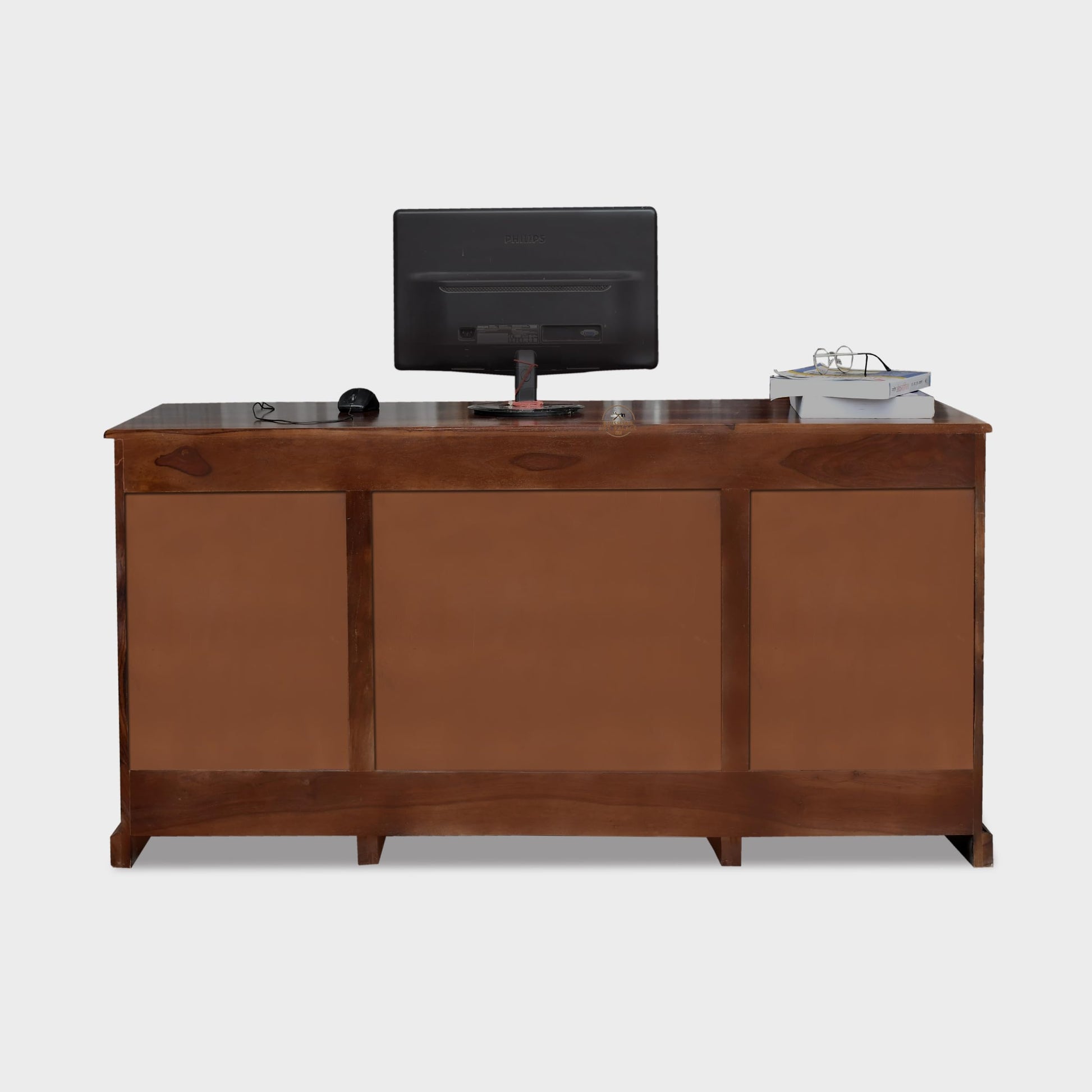 Rukmaajeee Sheesham Wood Large Student Study Table with 6 Drawers