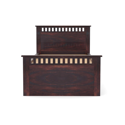 Rukmaajee Solid Sheesham Wood Box Storage Bed for Your Home Classic