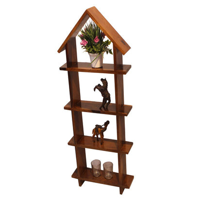 Rukmaajee Furniture Wooden Book Shelf for Wall | Wall Mounted