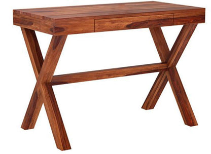 Rukmaajeee Solid Sheesham Wood Study Table | Wooden Laptop Desk &