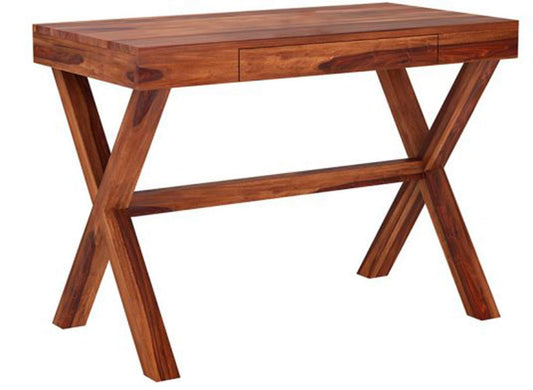Rukmaajeee Solid Sheesham Wood Study Table | Wooden Laptop Desk &