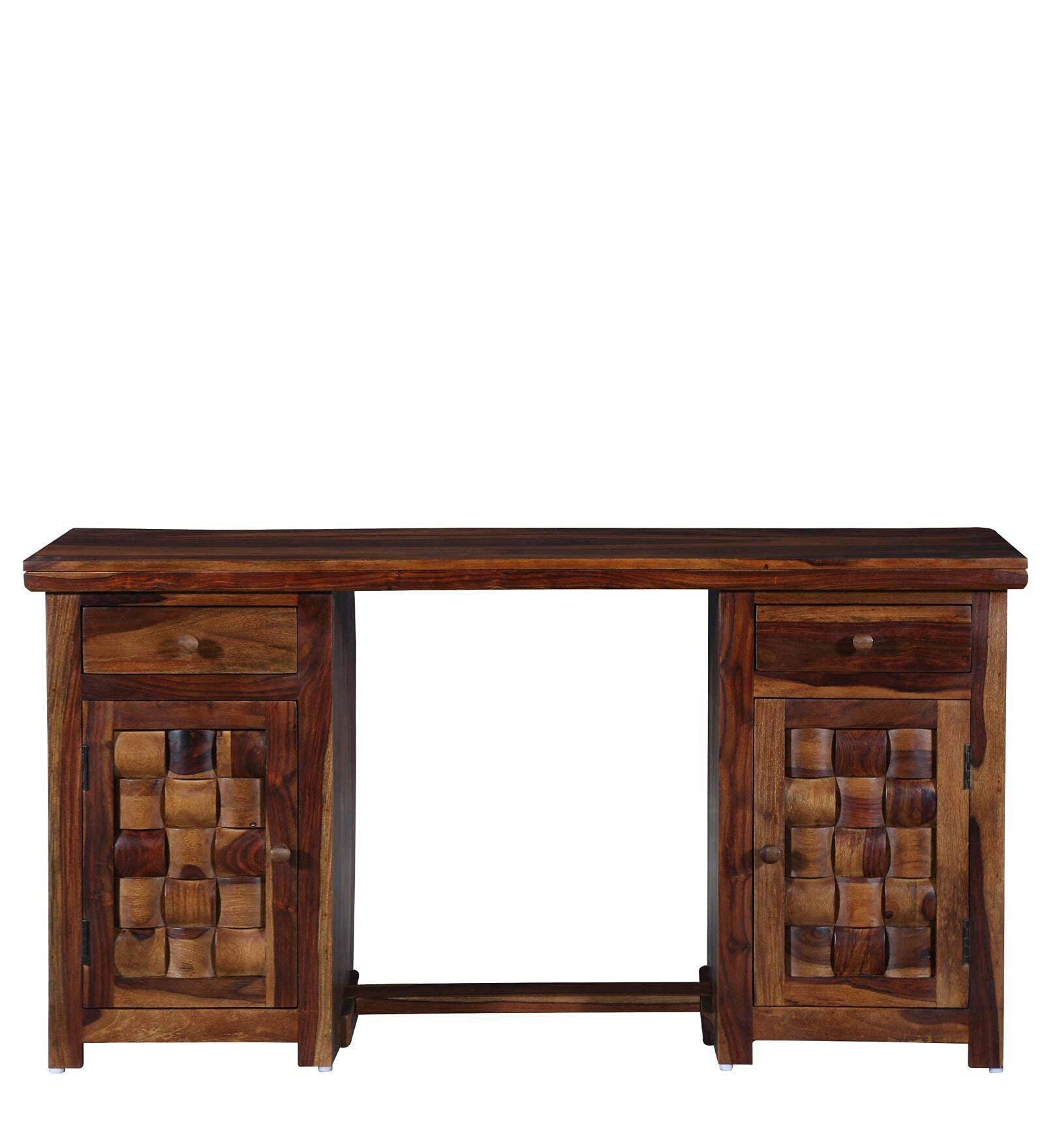 Rukmaajeee Solid Sheesham Wood Study Table | Wooden Laptop Desk &