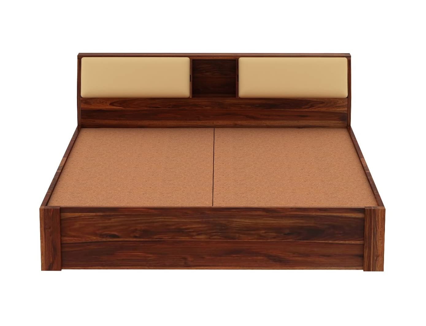 Rukmaajeee Furniture Sheesham Wood King Size Bed with 2 Drawer Storage