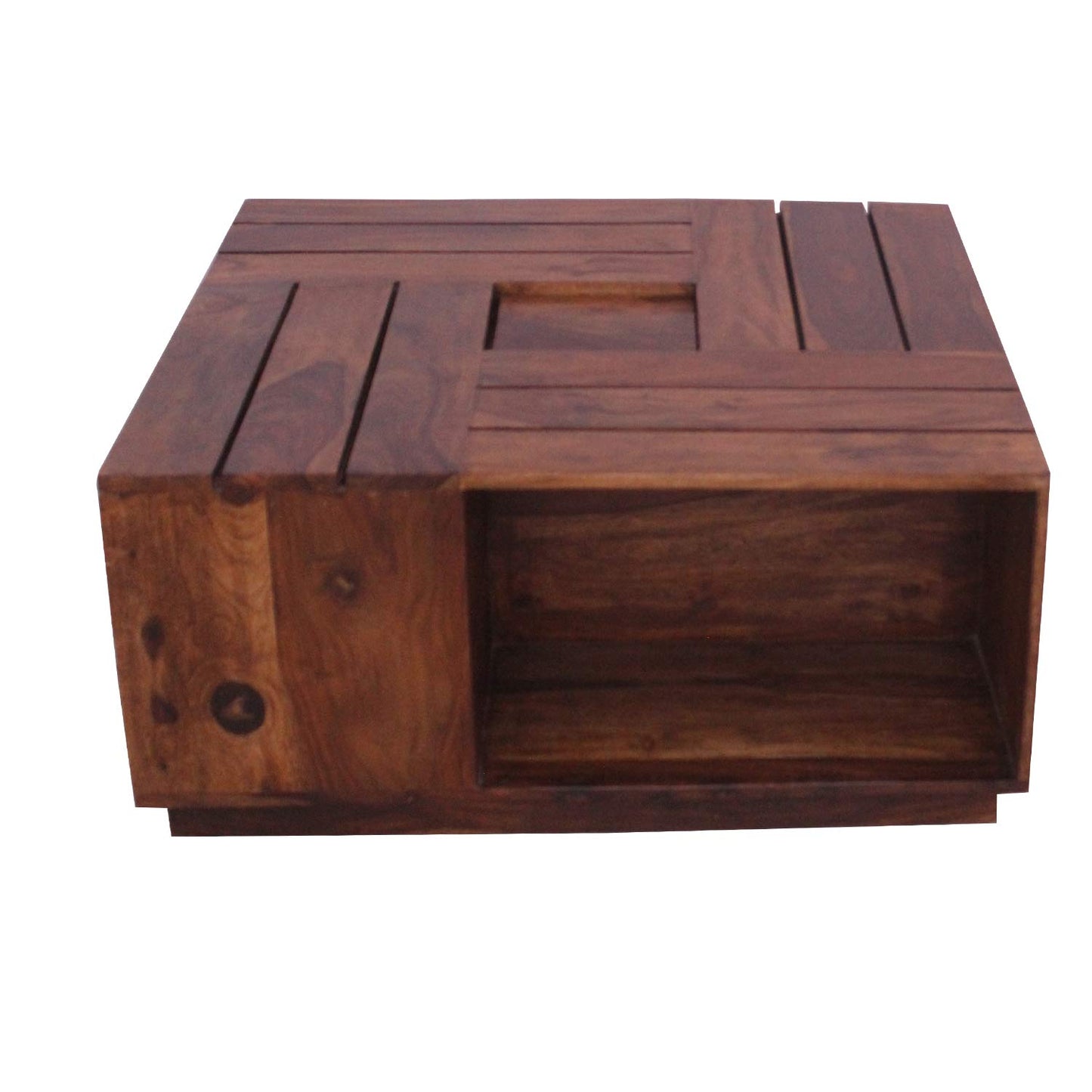 Rukmaajee Furniture Four Stool & Table Lineree Table in Natural Solid