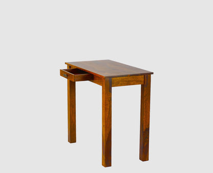 Rukmaajeee Sheesham Wood One Drawer Study Table | Wooden Laptop &