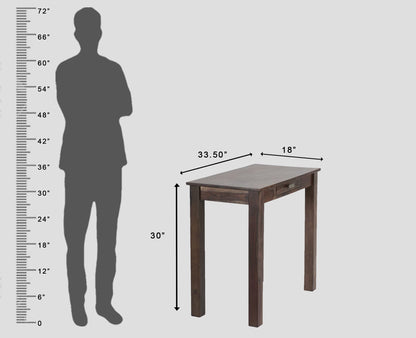 Rukmaajeee Sheesham Wood One Drawer Study Table | Wooden Laptop &