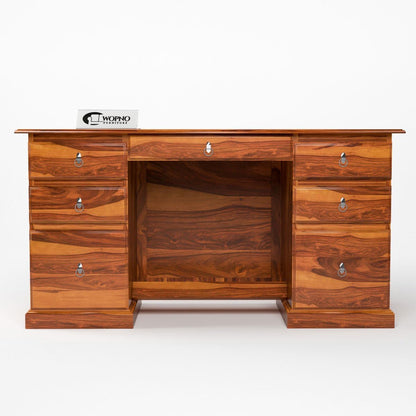 Rukmaajee Furniture Solid Sheesham Wooden Study Table & Desk with