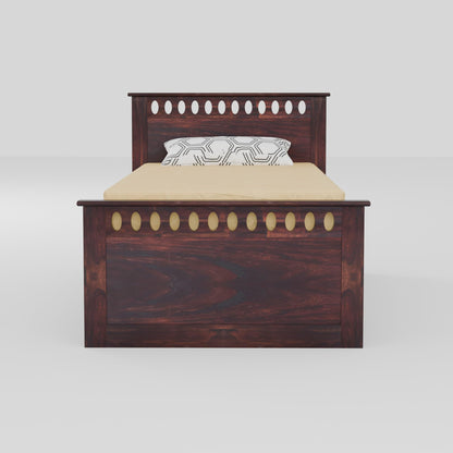 Rukmaajee Solid Sheesham Wood Box Storage Bed for Your Home Modern