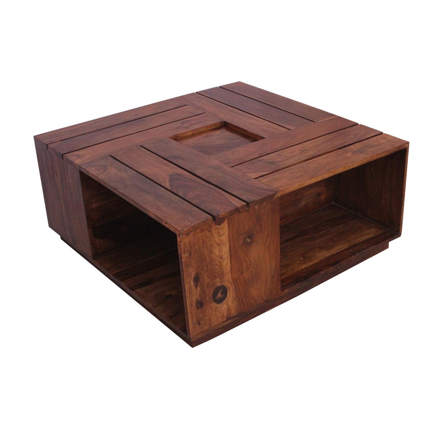 Rukmaajee Furniture Four Stool & Table Lineree Table in Natural Solid