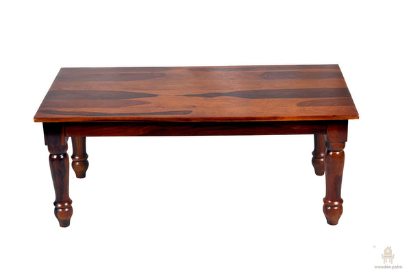 Rukmaajeee Wooden Palm 4-Seater Sheesham Wood Dining Table