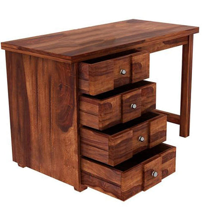Rukmaajeee Solid Sheesham Wood Study Table | Wooden Laptop Desk &