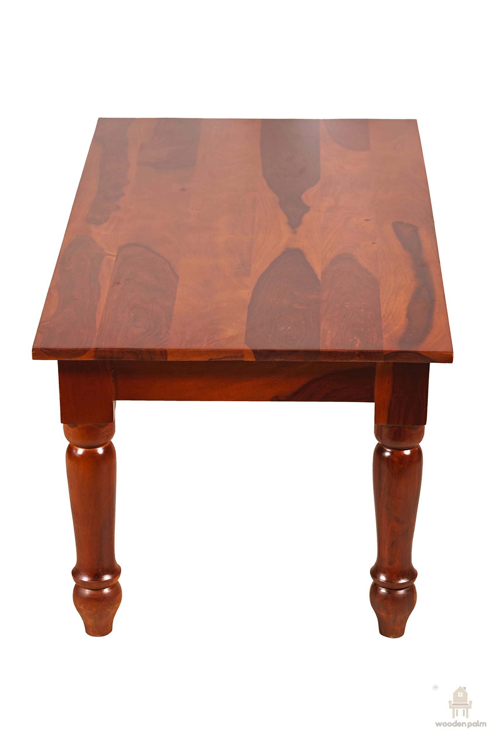 Rukmaajeee Wooden Palm 4-Seater Sheesham Wood Dining Table