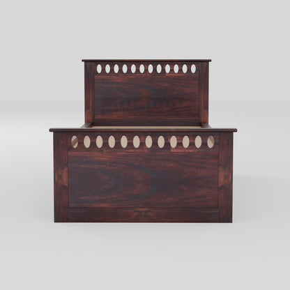 Rukmaajee Solid Sheesham Wood Single Bed for Your Home Sheesham Wood