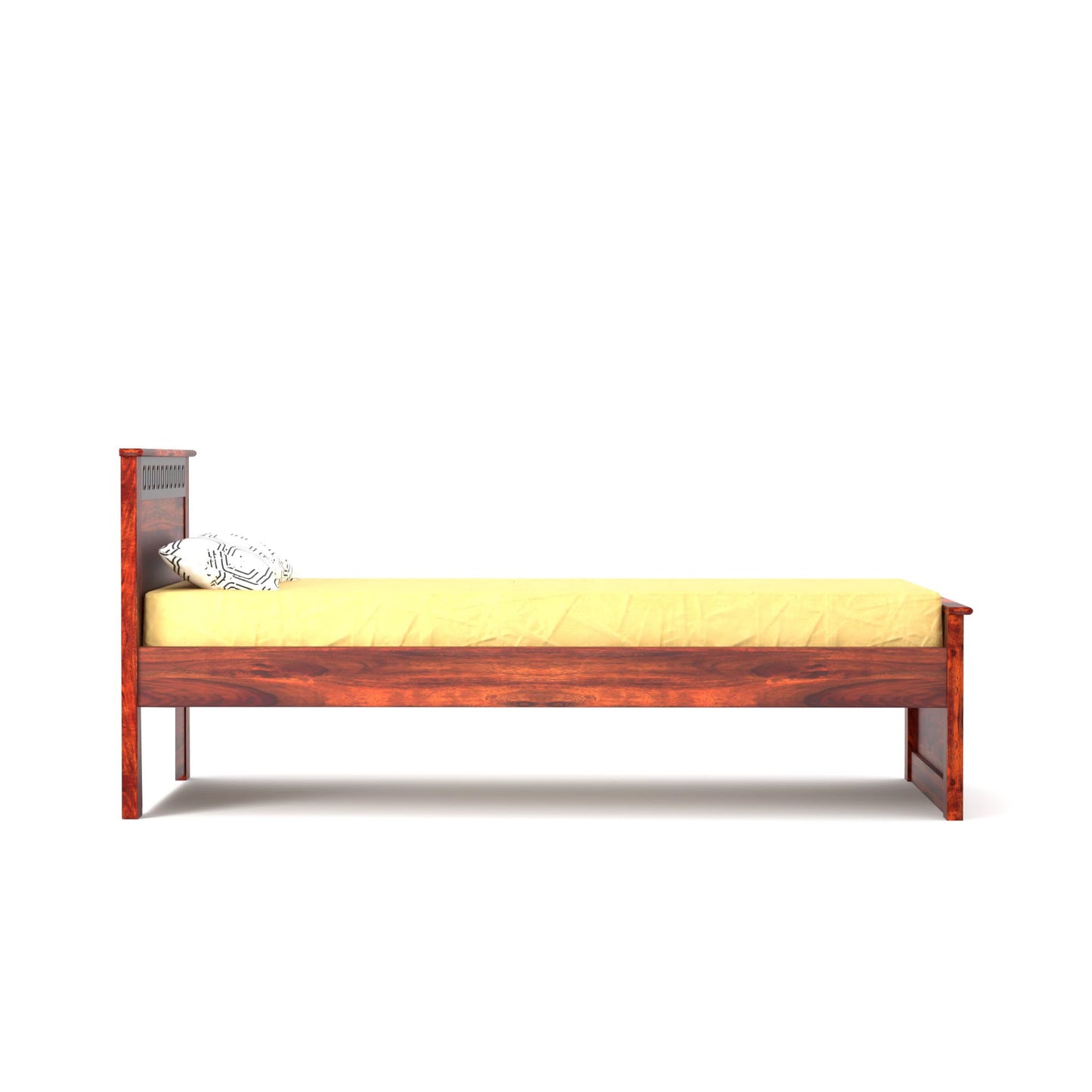 Rukmaajee Solid Sheesham Wood Single Bed for Your Home Luxury Single