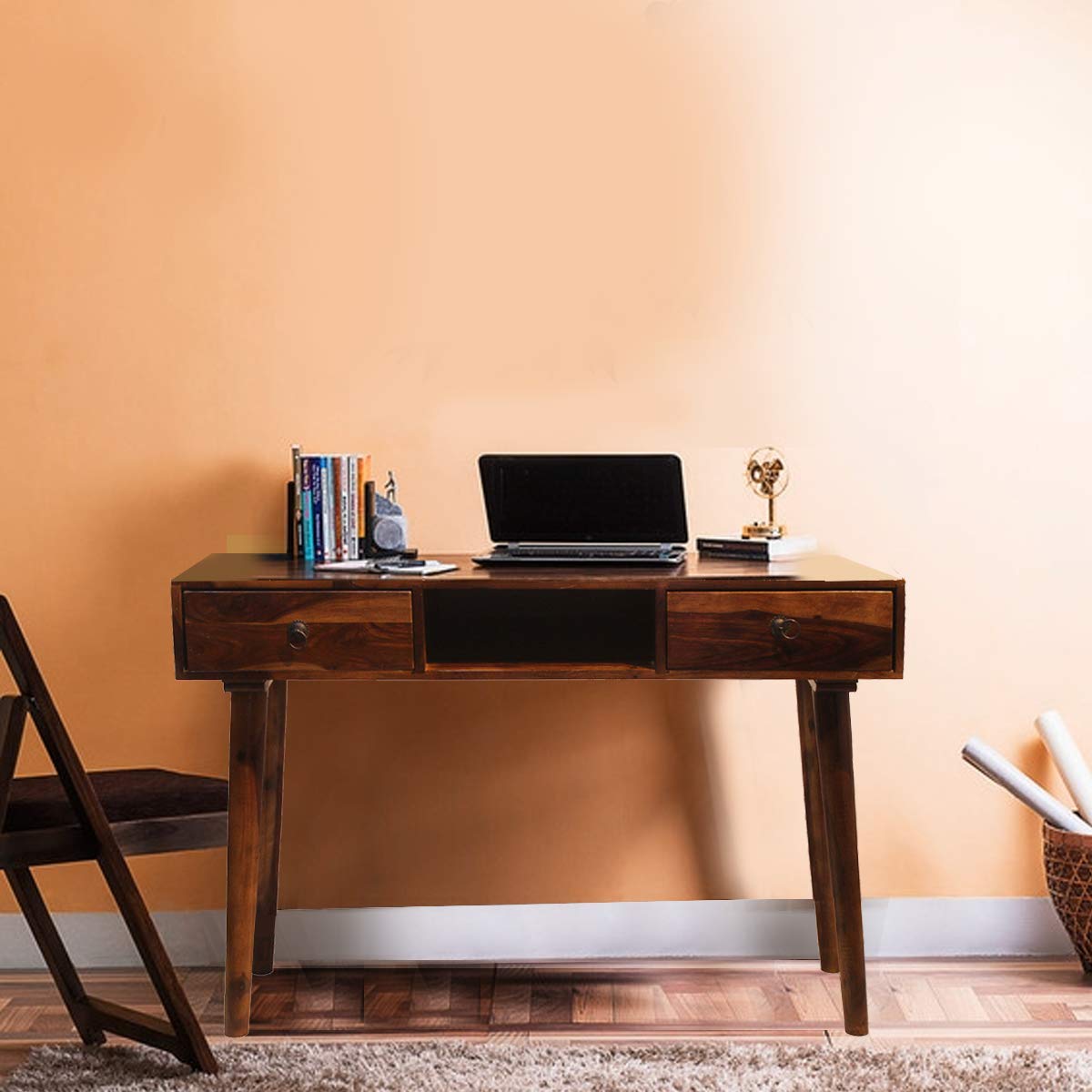 Rukmaajee Furniture Two Drawer & One Box Robotic Study Table in