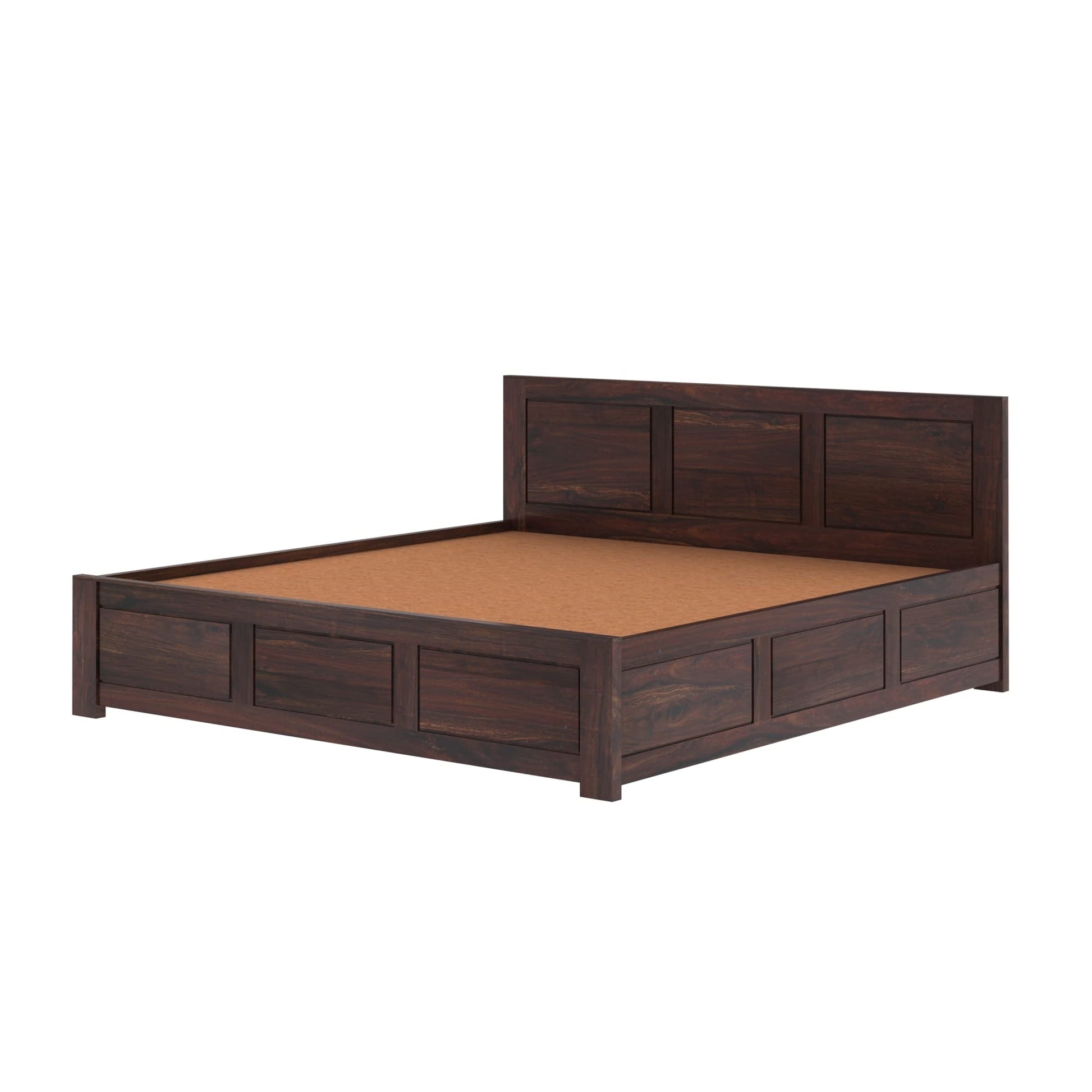 Rukmaajeee Solid Sheesham Wood Bed | Wooden Double Cot Palang for