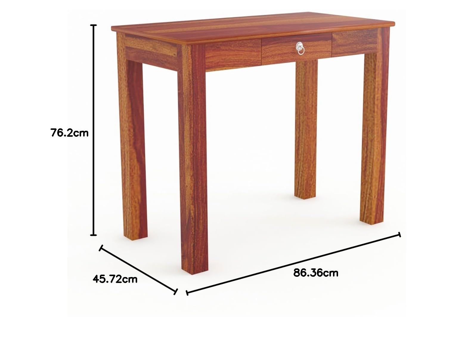 Rukmaajee Solid Sheesham Wood Study Table | Console Table with Drawer