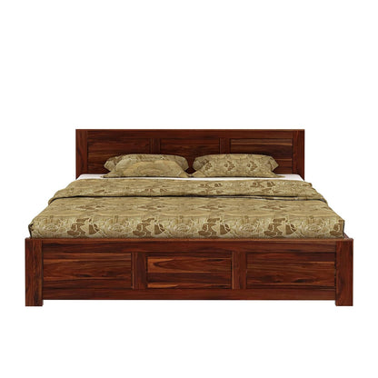 Rukmaajee Solid Wood Queen Size Bed for Bedroom | Wooden Furniture