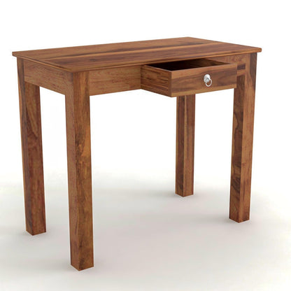 Rukmaajee Solid Sheesham Wood Study Table | Console Table with Drawer